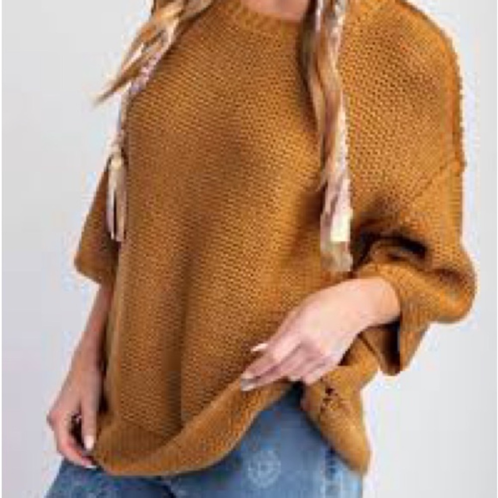 S/M easel los angeles boho oversize sweater boutique